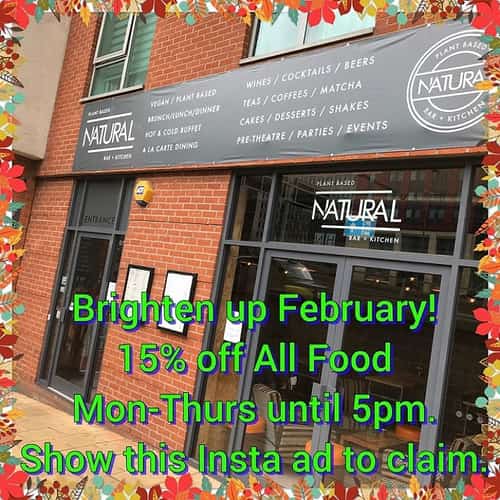 Brighten up February - 15% OFF all Food!