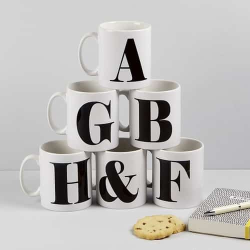 PERSONALISE AN ALPHABET MUG - £7.99