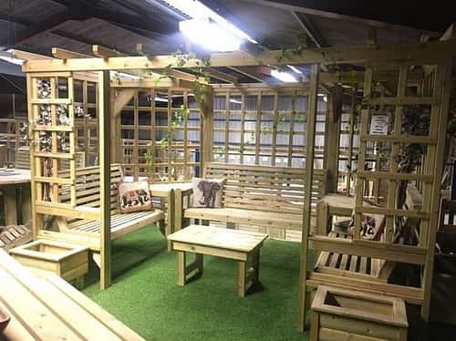 Riviera Large Garden Pergola 7 Seater