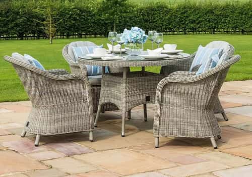 SALE -  Garda 4 Seat Round Dining Set: £878.00!