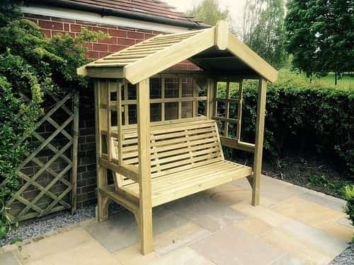 Cottage Arbour – Trellis Back & Sides -3 Seats (CA104)