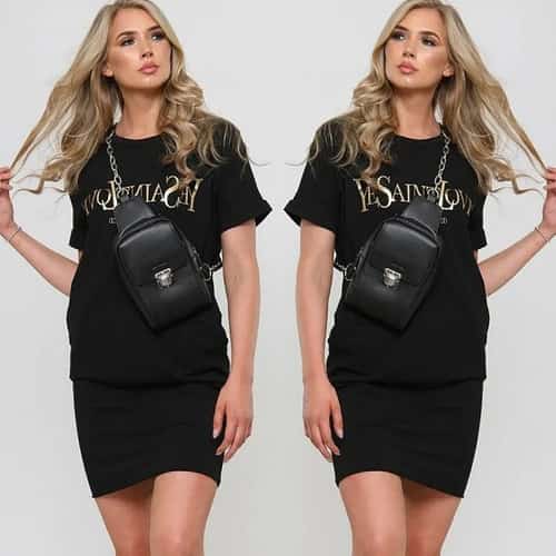 Ava Love Pocket Dress - Black