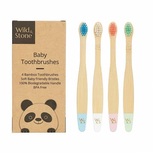 Plastic Free July - BAMBOO TOOTHBRUSH, BABY, SOFT BRISTLES: £7.99!