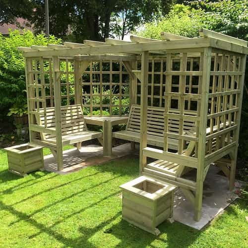 Riviera Large Garden Pergola 7 Seater – (RI101)