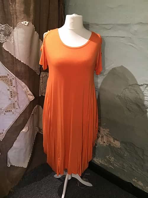 Cold shoulder dress