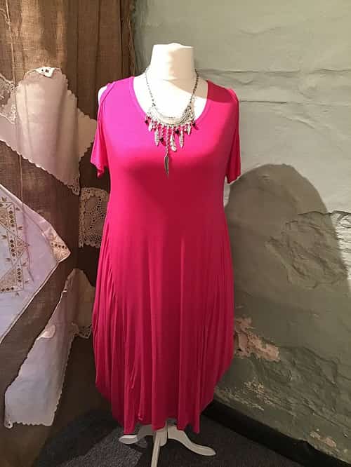 Cold shoulder dress