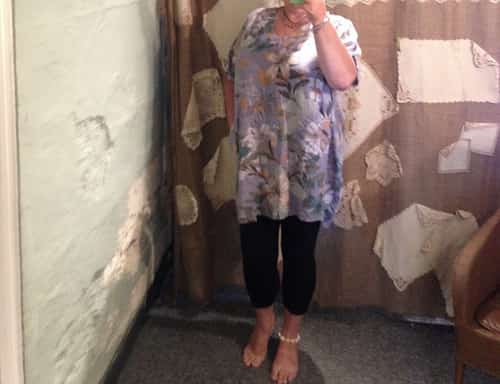 Flower tunic plus size