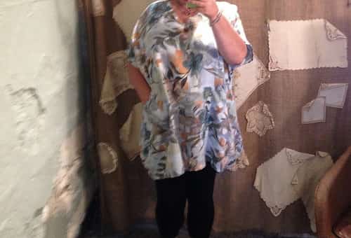 Flower tunic plus size