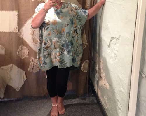 Flower tunic plus size
