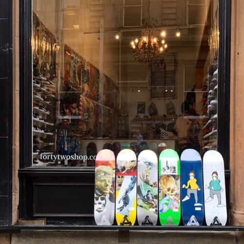 New Palace Skateboards.