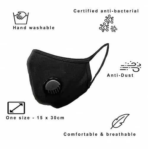 Reusable cotton face masks - with ventilation