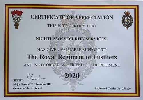 Certification of Sponsorship