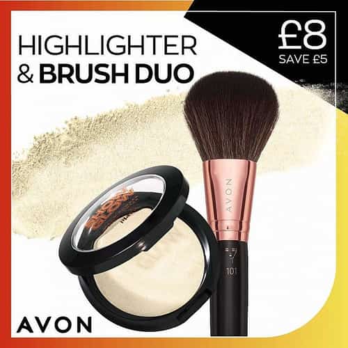 Highlighter brush duo