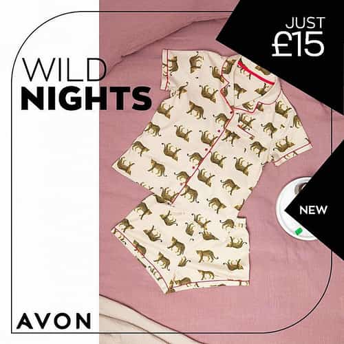 New leopard short pjs