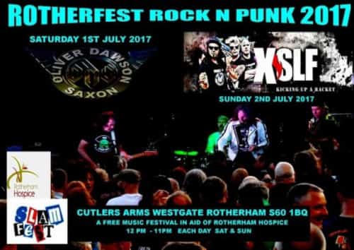 ODS SAXON HEADLINE SATURDAY ROTHERHAM HOSPICE CHARITY EVENT Free Entry