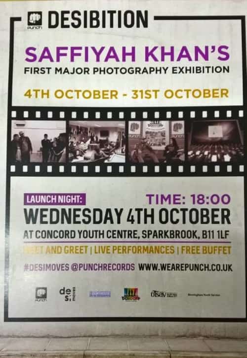 Saffiyah Khan first major Photography Exhibition: Desbition