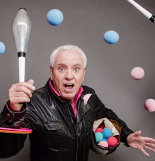 Felix North Ltd present DAVE SPIKEY: JUGGLING ON A MOTORBIKE
