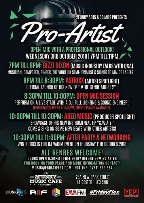 Pro-Artist: Open mic