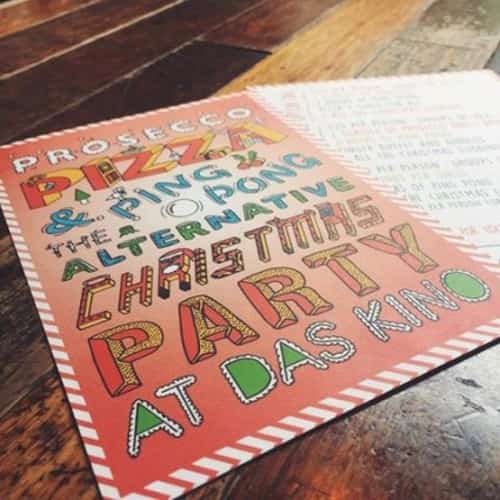Here at Das Kino we do Christmas Bookings a little Different....