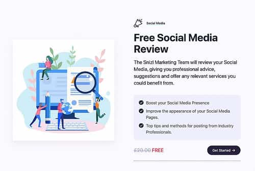 Get a FREE Social Media Review for Premium Plan members!