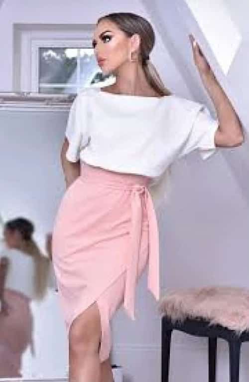 Contrast Batwing Dress for £24.99