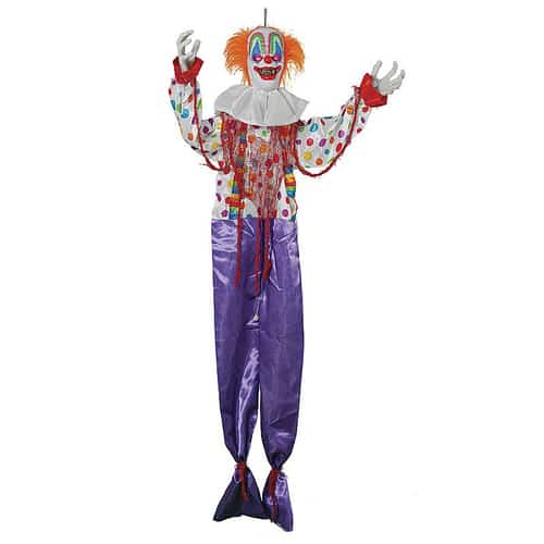 HALLOWEEN DECORATIONS: Hanging Animated Clown - £19.99