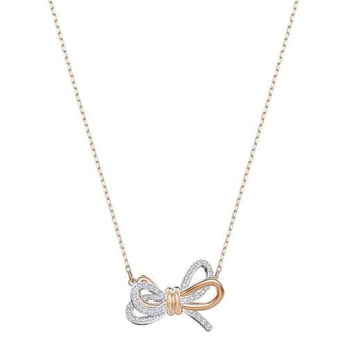 CHRISTMAS GIFT IDEAS: SWAROVSKI LIFELONG BOW ROSE GOLD NECKLACE - £89.00!