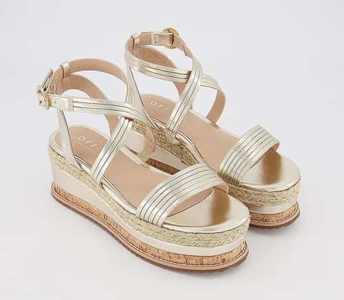 SAVE 75% - Movement Glam Flatforms Gold Mix!