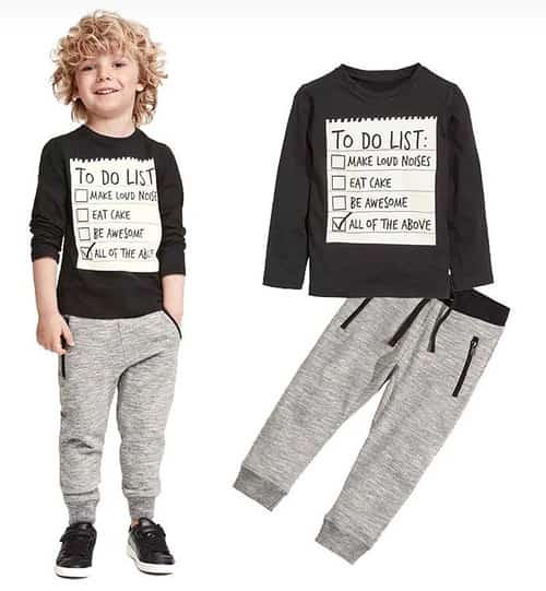To-Do List 2-pieces Set for Boys! Now available for only £14.99!