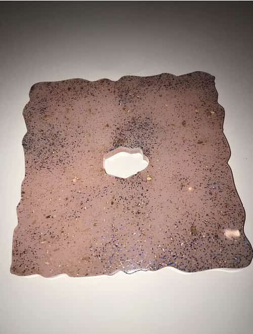 Handmade resin drink coaster
