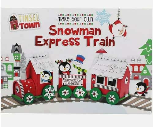 Make Your Own Snowman Express Train Childrens Christmas Gift Craft Kit