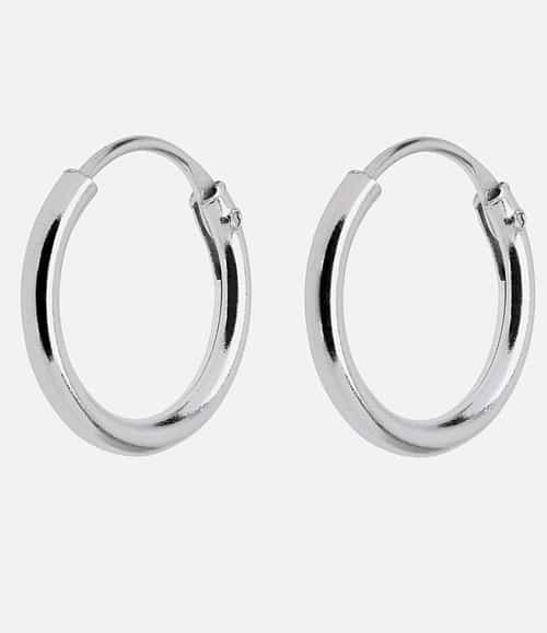 Pair Of 925 Sterling Silver Hoops Size 10mm