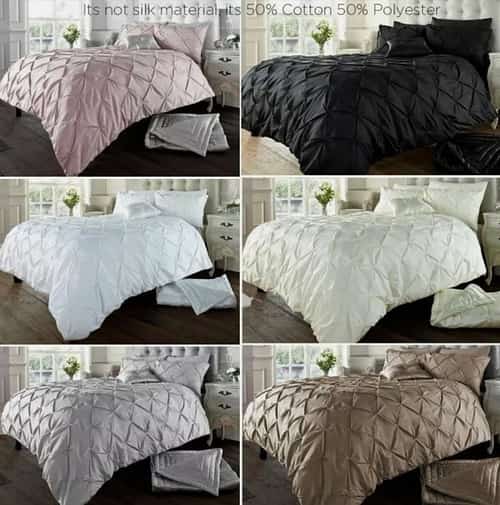 Pintucks Style Luxurious Duvet Covers