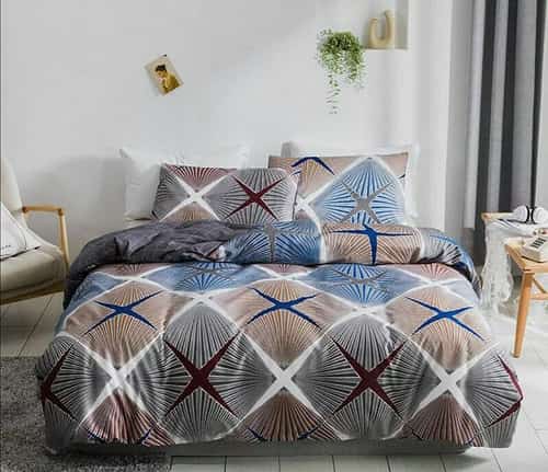 Beachlines Pula Dream Check Pattern Duvet Cover Set (Reversible)