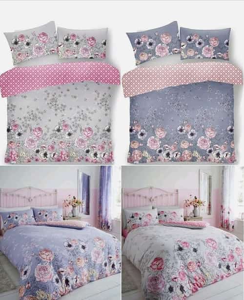 Violet Cottage Floal Pattern Luxurious Duvet Cover Sets