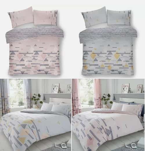 Luxurious Benton Triangles Duvet Reversible Set