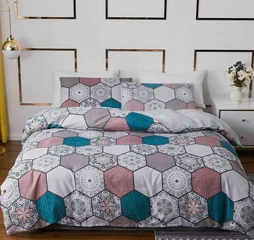 Floral Summer Sky Pattern Luxurious Duvet Cover Set