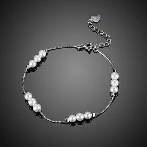 Top Seller || 30% OFF Sterling Sliver Twelve Pearl Bracelet || FREE UK Shipping