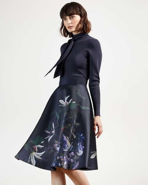 SALE - Pomegranate Full Skirt Dress!