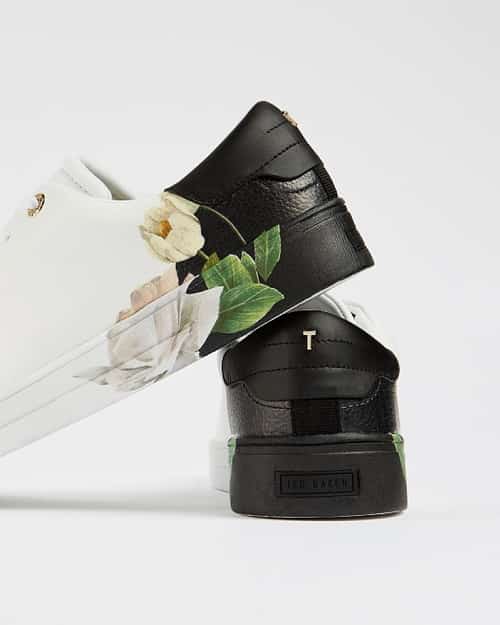 SALE - Elderflower leather trainers!