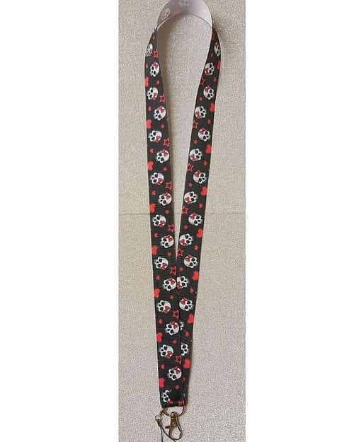 Skull Lanyard Id Badge Holder