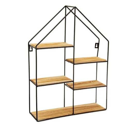 Large Black House Shelf