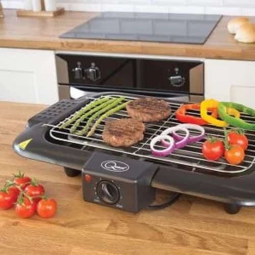 Quest Electric Portable Indoor BBQ Grill Tabletop Minimal Smoke 2000W Free Postage