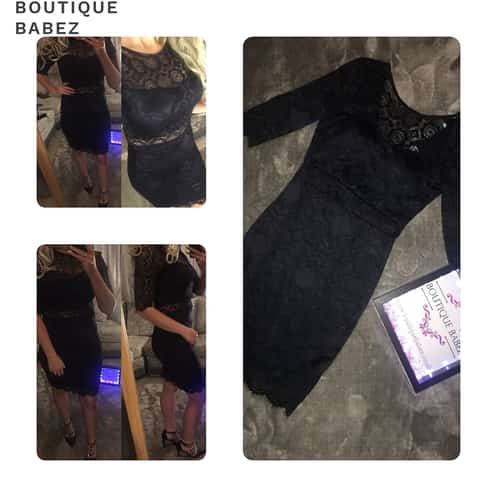 Sapphire lace dress - Navy £24.99