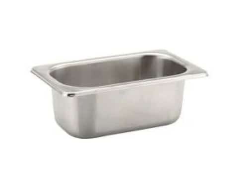0.6 Litre Stainless Steel Container Gastronorm 1/9 65mm For Salads Sauces £12.99 Free Postage
