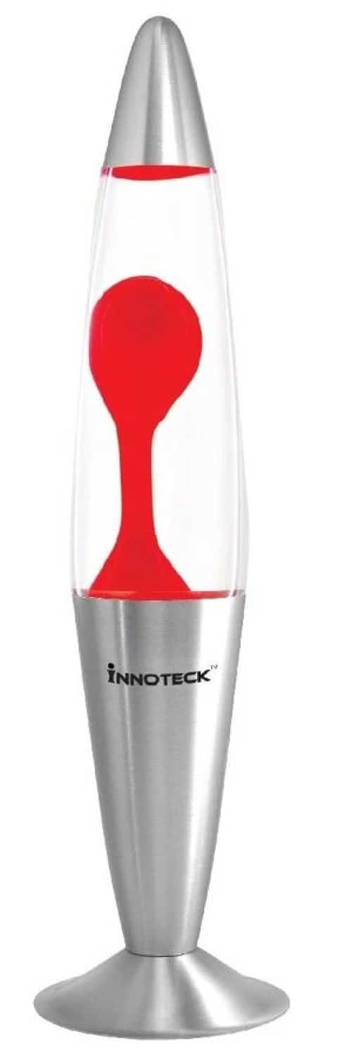 16" Lava Lamp- Red Lava Clear Liquid Free Postage