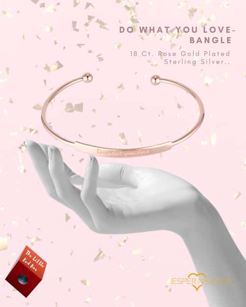 18 Carat Rose Gold Plated Bangles from Jesper Nielsen!