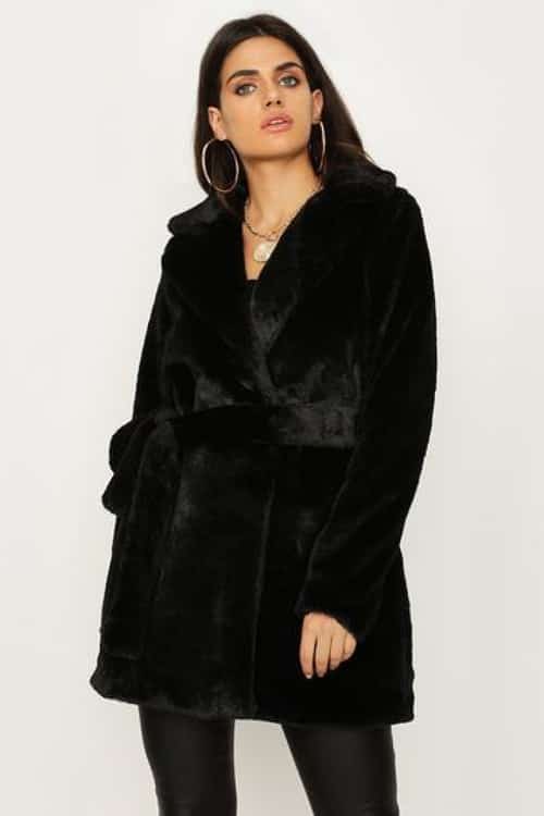 Black Belted Coat