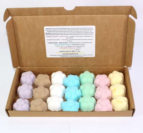 21pk Bee Beautiful Bath Bombs Set – Mixed Scents Free Postage