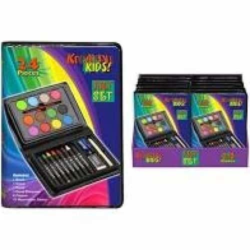 24 Piece Art Set In Display Box Set Crayons Eraser Sharper Pencil Colour Set Free Postage